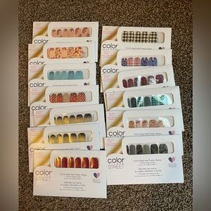 Color street nail polish sticker bundle